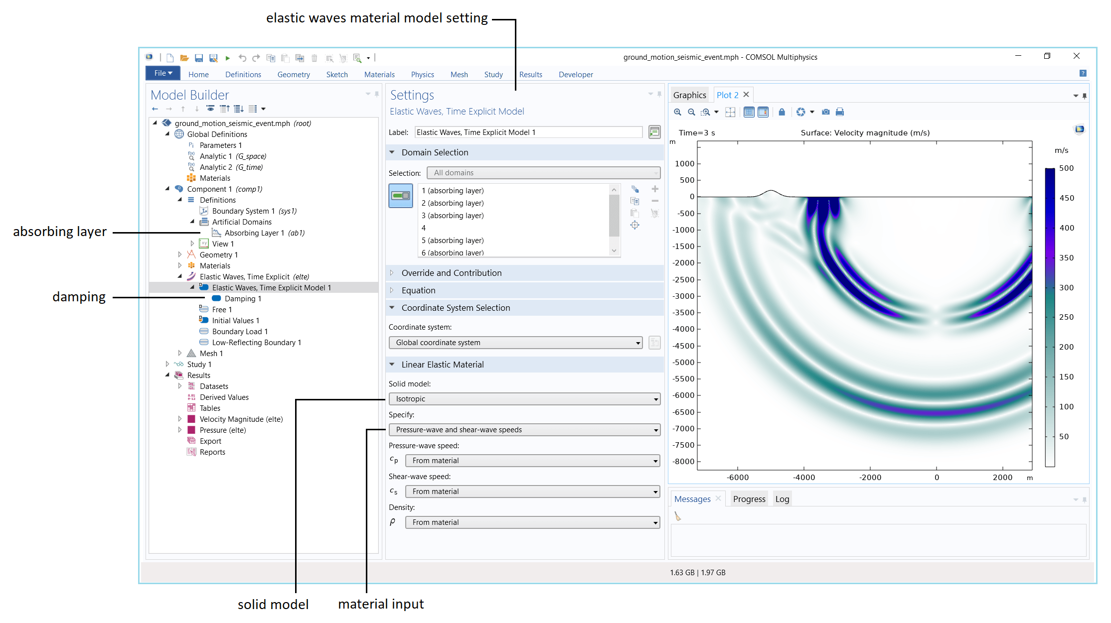 Introduction to the Elastic Waves, Time Explicit Interface COMSOL Blog