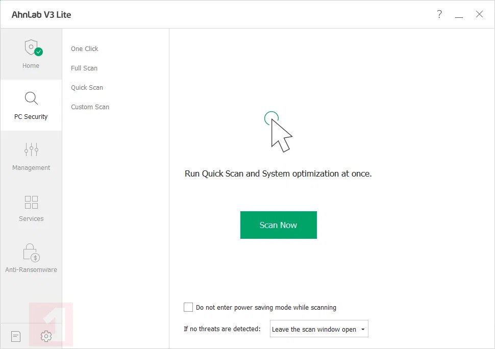Ahnlab V3 Lite Скриншоты