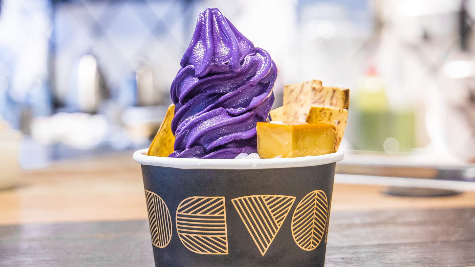 Devon Is Doing Electric Purple Soft Serve for Vivid Concrete Playground
