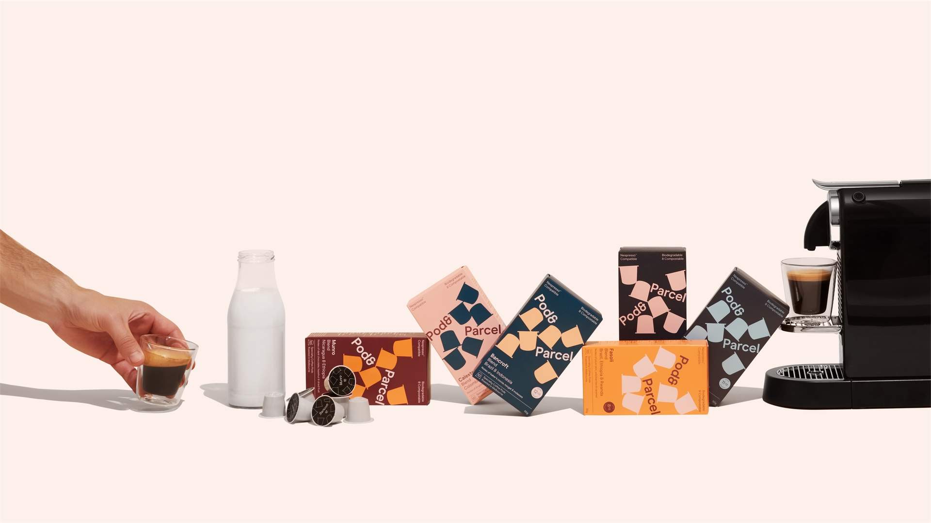 Pod & Parcel Is the Biodegradable Coffee Pod for Those Wanting a Cafe