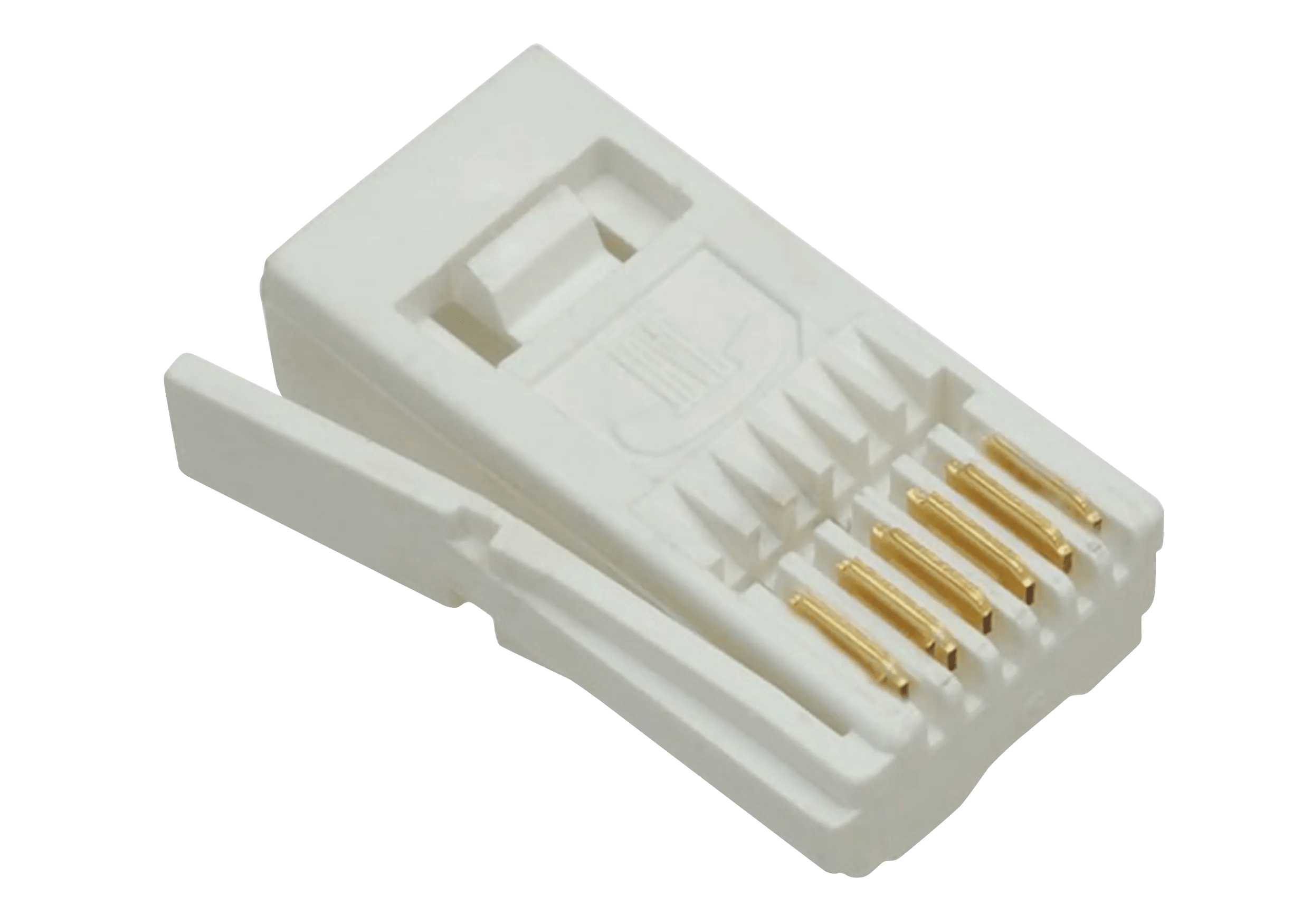 UK BT Style 6 Pin Telephone Plug (25 pack) Connectec.uk
