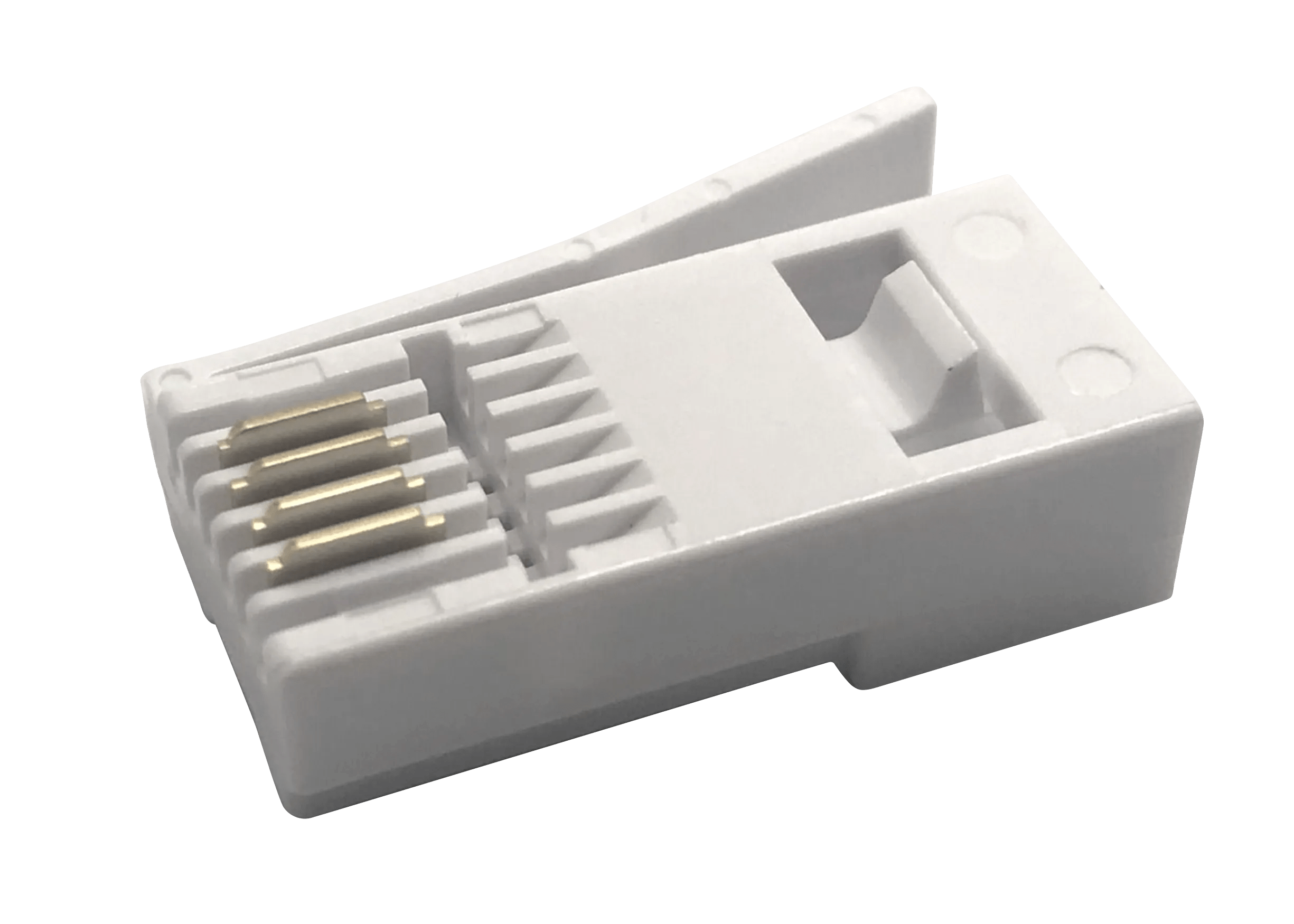 UK BT Style 4 Pin Telephone Plug (25 pack) Connectec.uk
