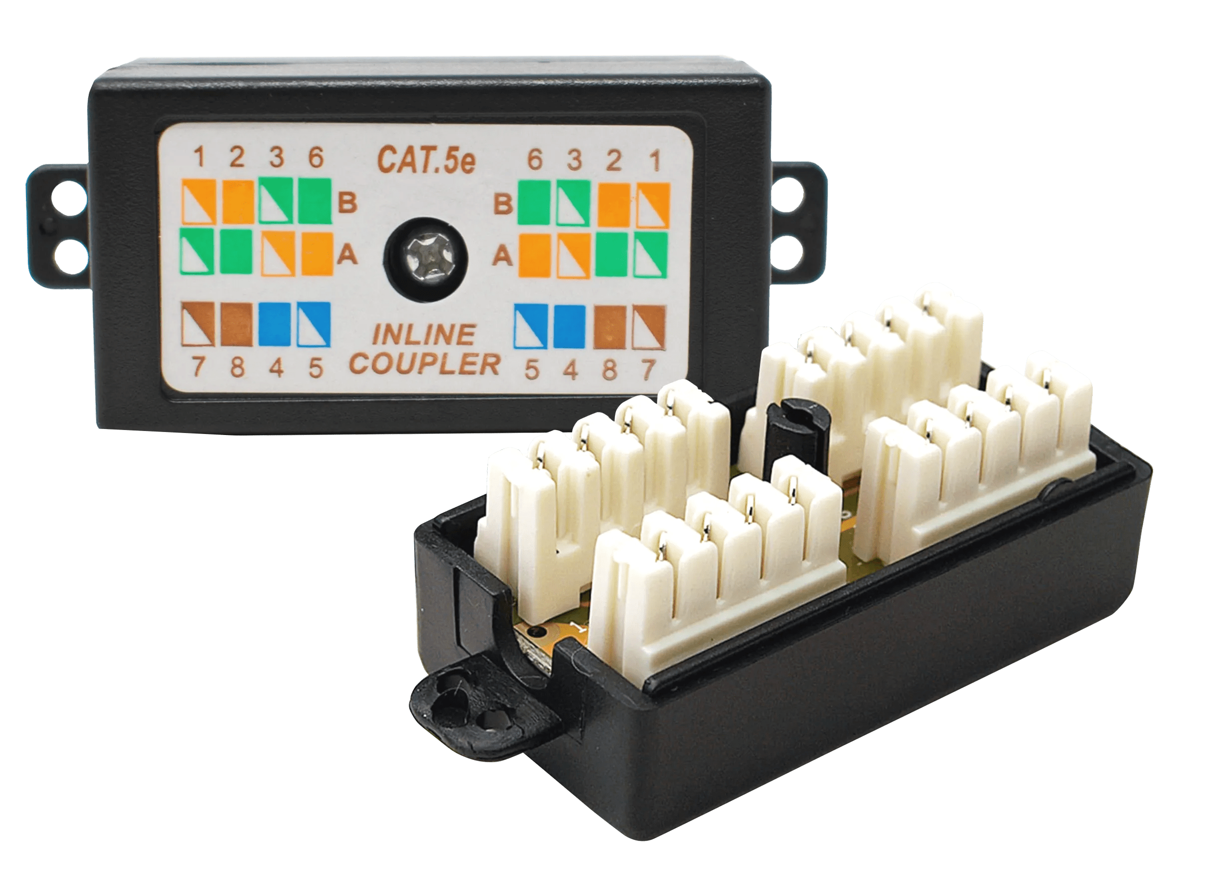 Cat 5e/6 IDC Inline Cable Coupler junction Box Connectec.uk
