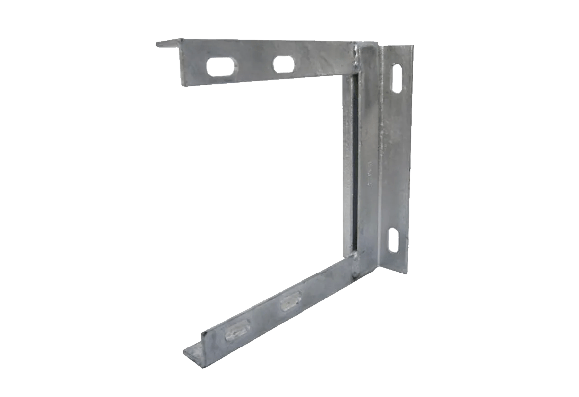 9 x 9 Inch Galvanised Standoff Aerial Pole Wall Bracket