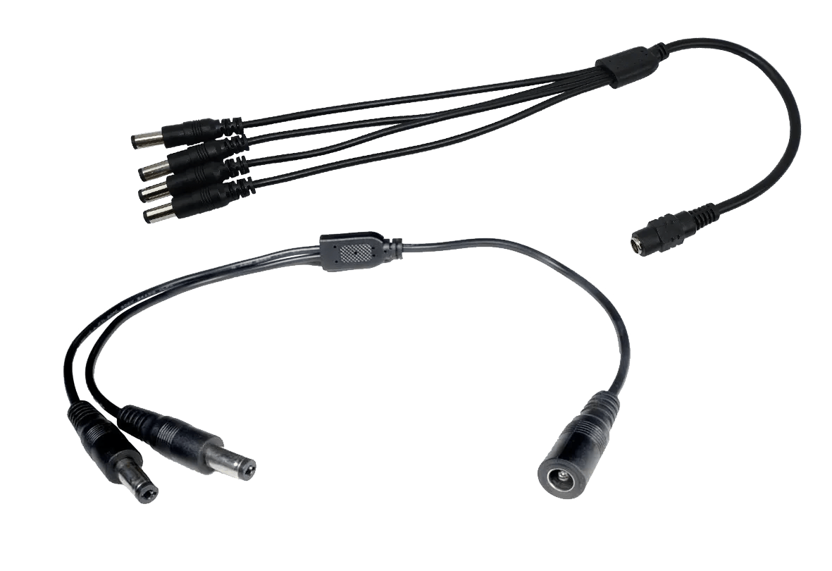 Low Voltage Power Splitter Cable 2.1mm Barrel Connector Connectec.uk