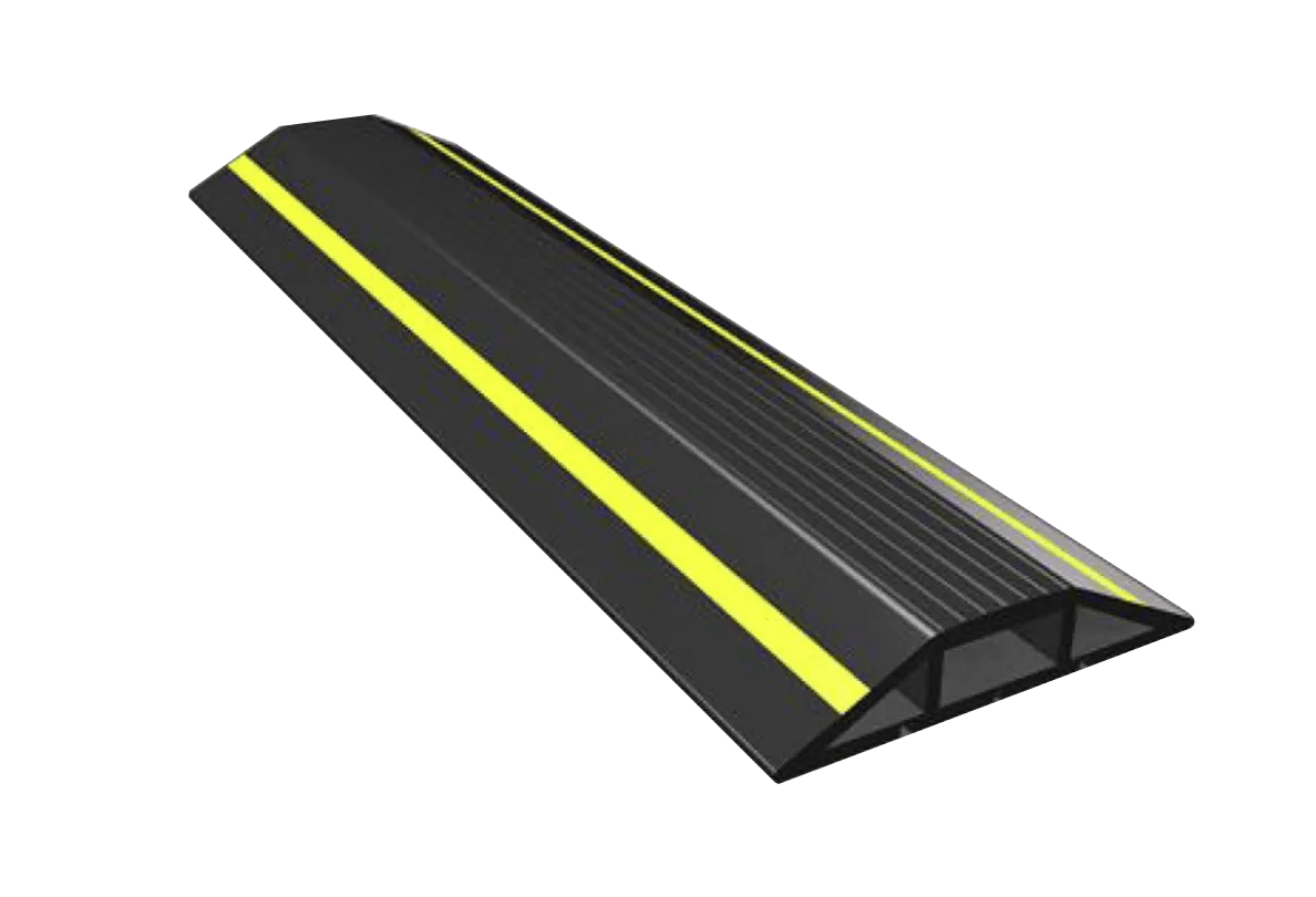 Flexible PVC Cable Protector 3 Compartment Stepover 1.8m Connectec.uk