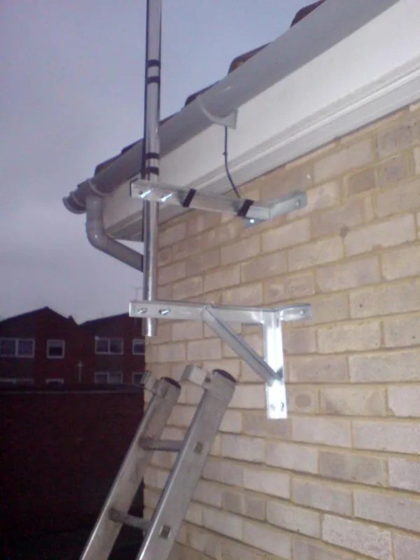 12 Inch T&K Galvanised Standoff Wall Bracket Connectec.uk