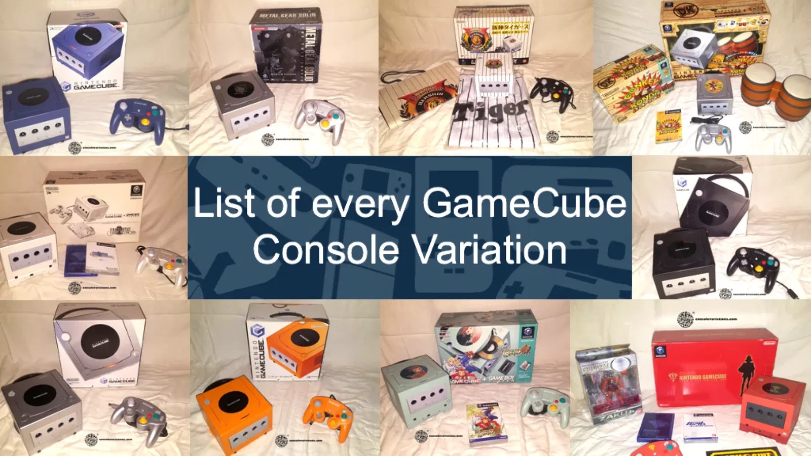 Every GameCube Console Variation Complete Color List! Consolevariations