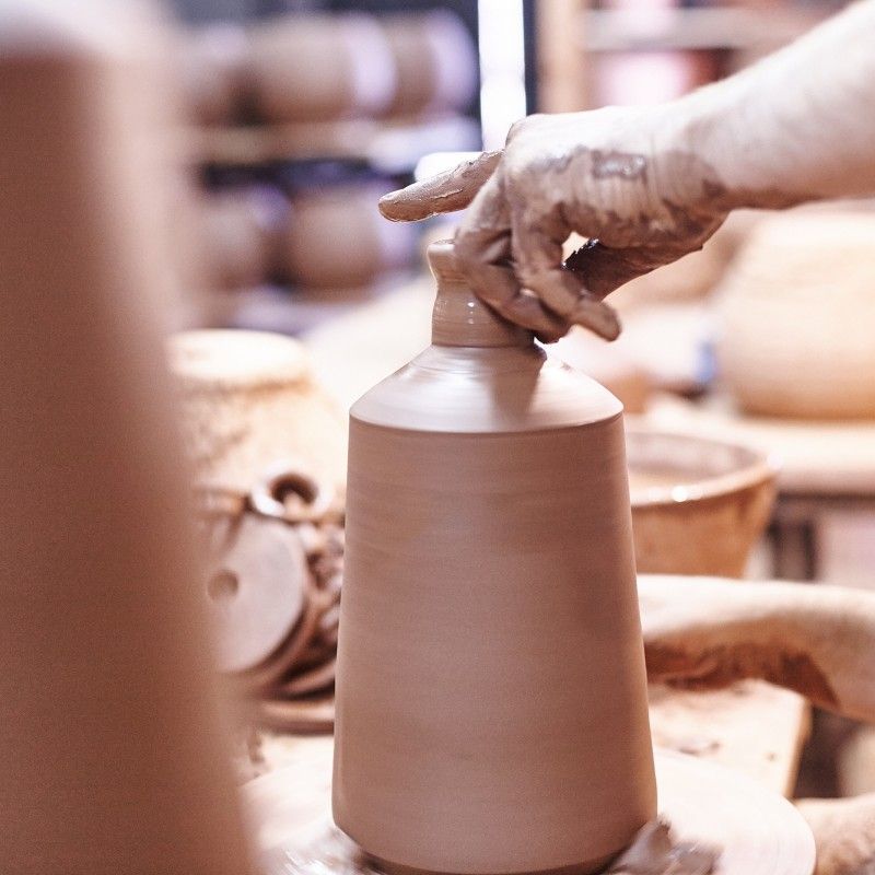 Lámpara de barro artesanal Flame 14 by Pottery Project CoolMaison