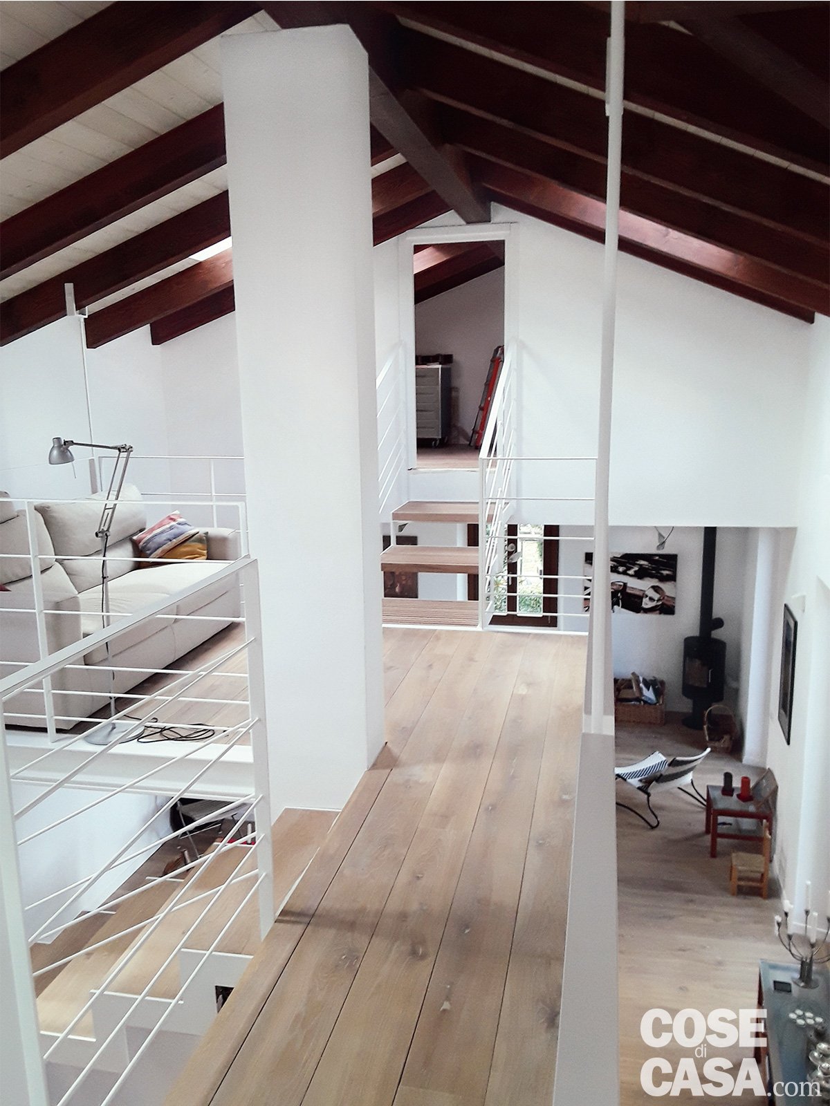 100 mq da due bilocali e sottotetto annessi, con passerella e soppalco