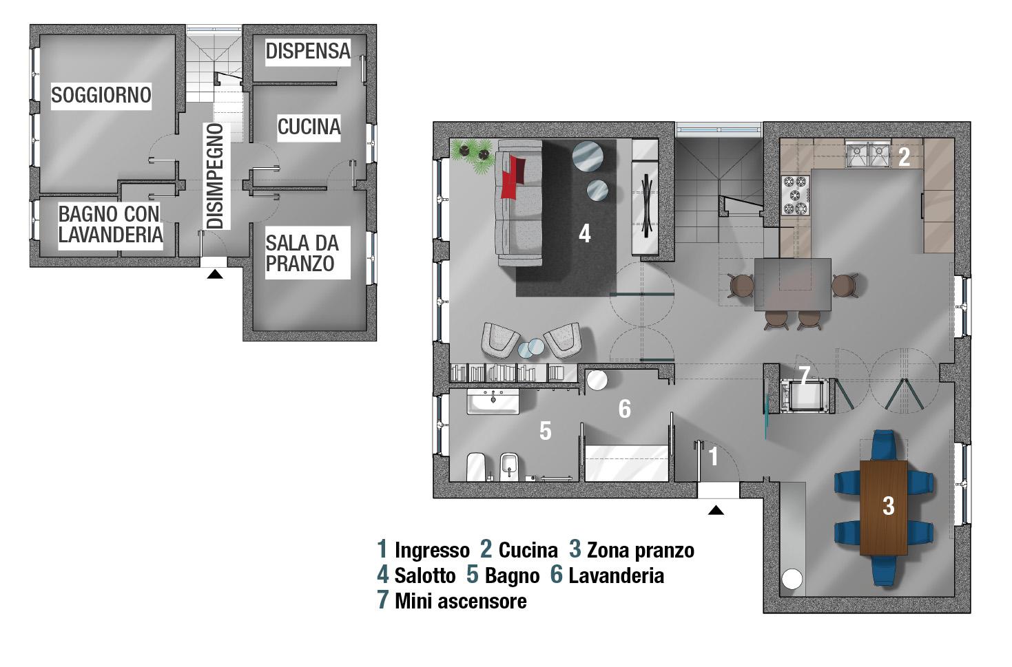 Progetti 3 modi di vivere la cucina. Open space, parzialmente aperta