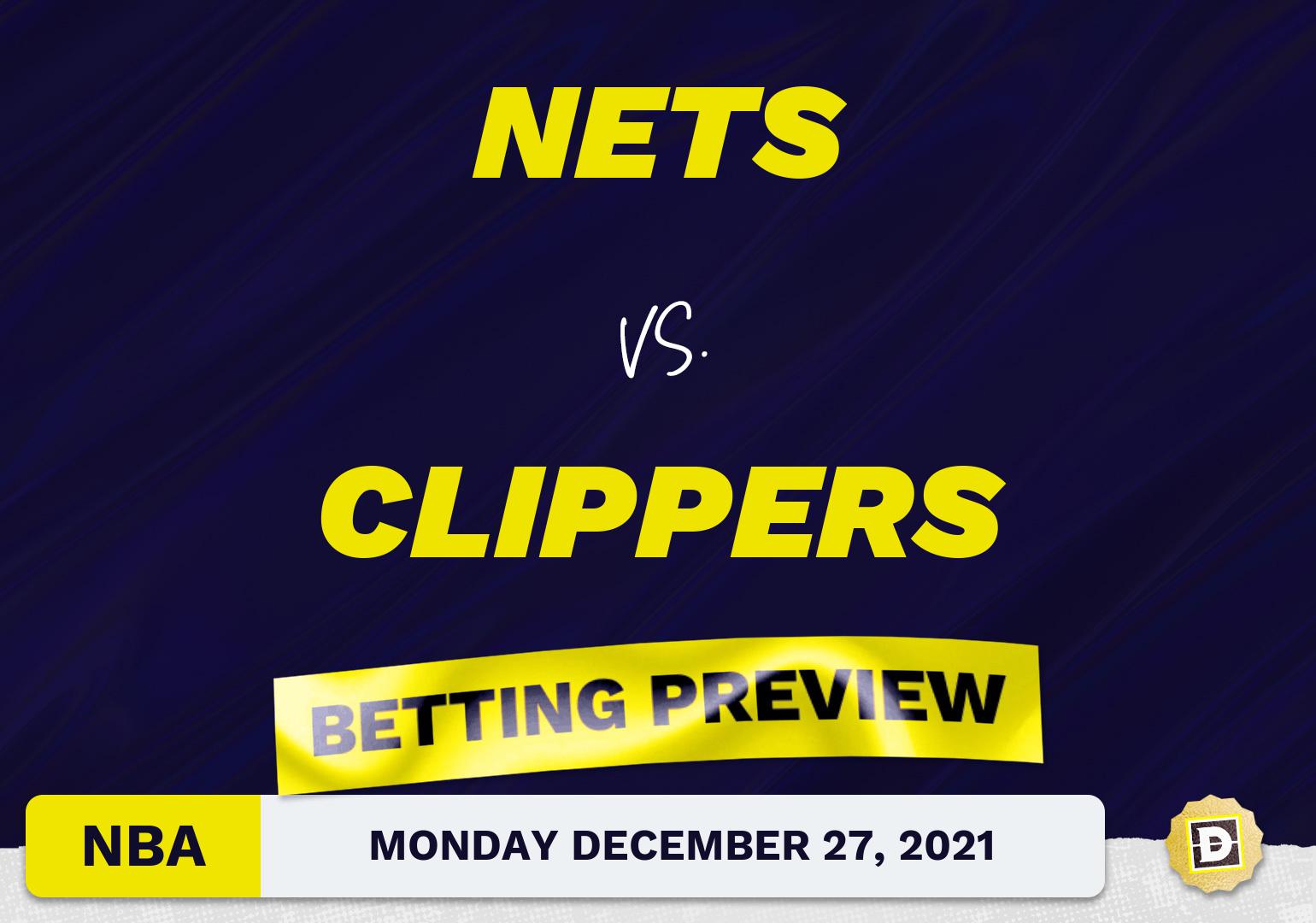 Nets vs. Clippers Predictions and Odds Dec 27, 2021