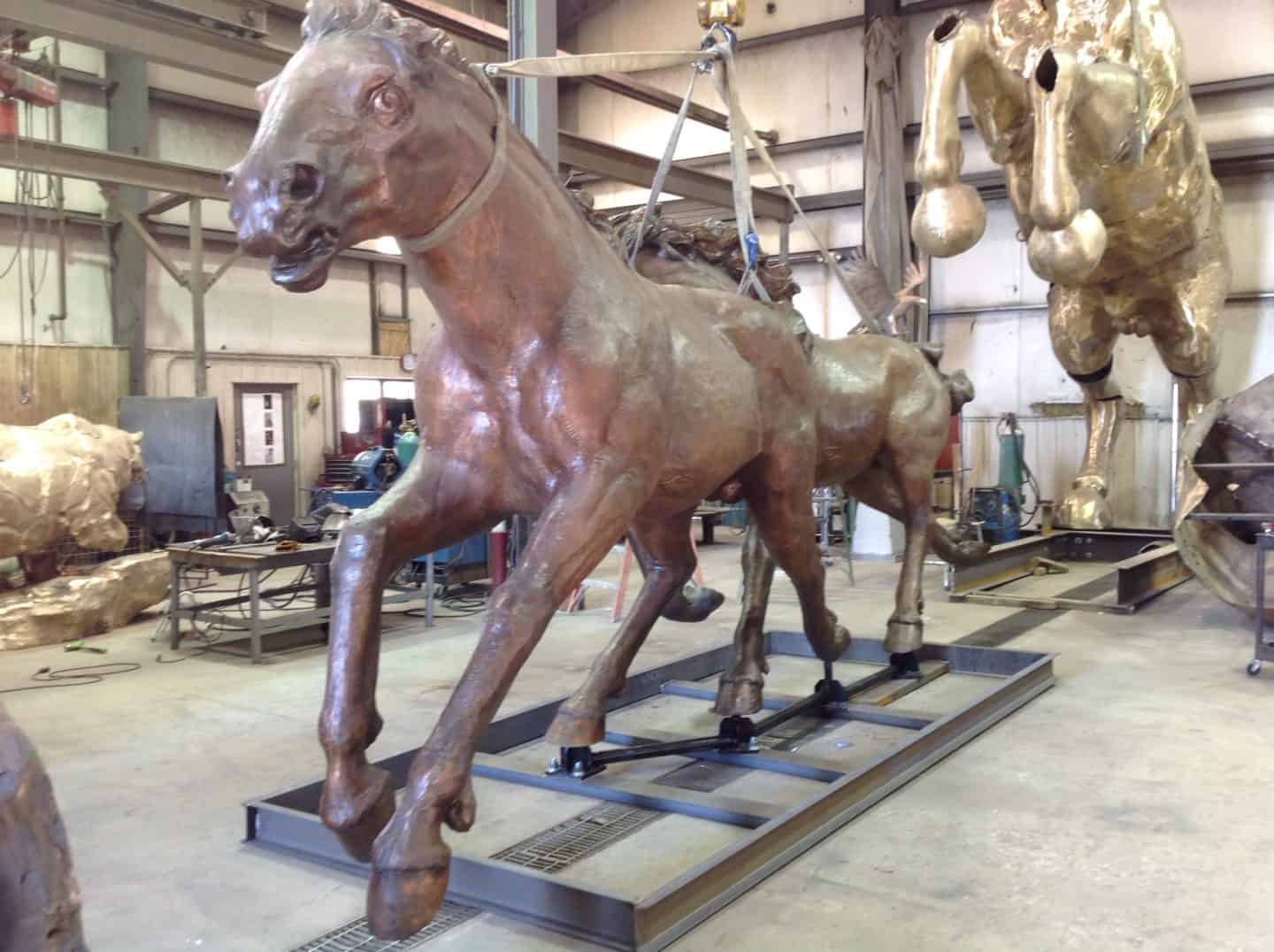 Lander artist sculpts bronze piece for Wisconsin community [Photos