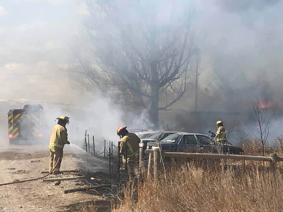 Riverton Fire Department responds to two fires Saturday afternoon