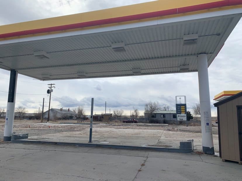 Snapped Former Shoshoni gas station demolished County 10