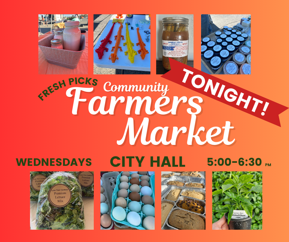 All new Fresh Picks Community Market! Wednesdays 5630pm Riverton City