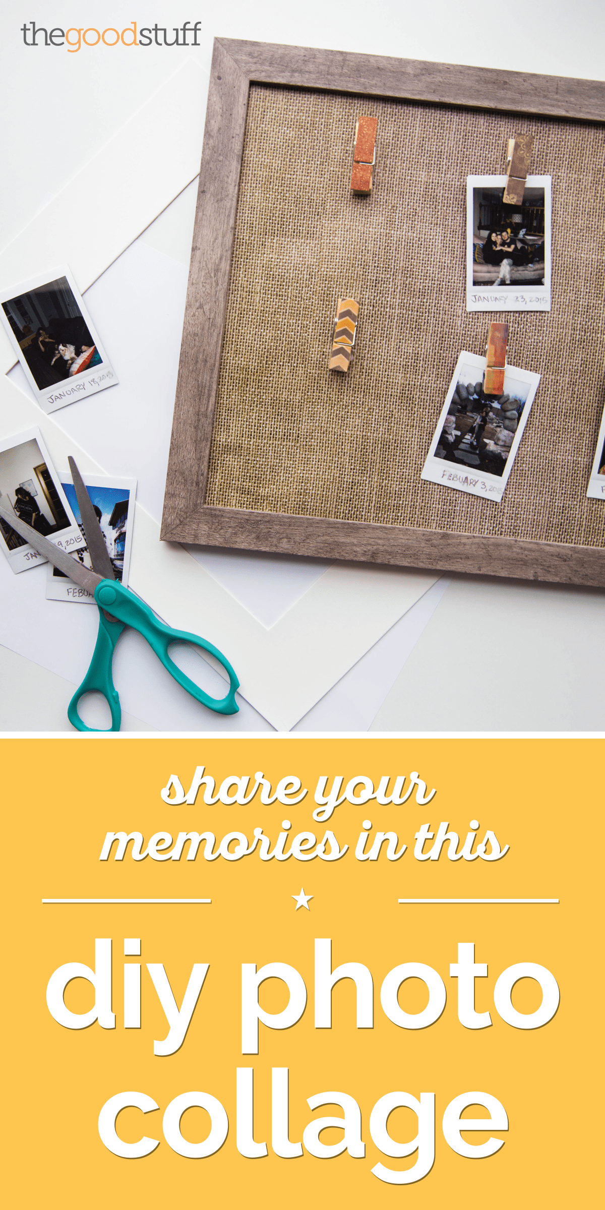 Share Your Memories in This DIY Photo Collage thegoodstuff