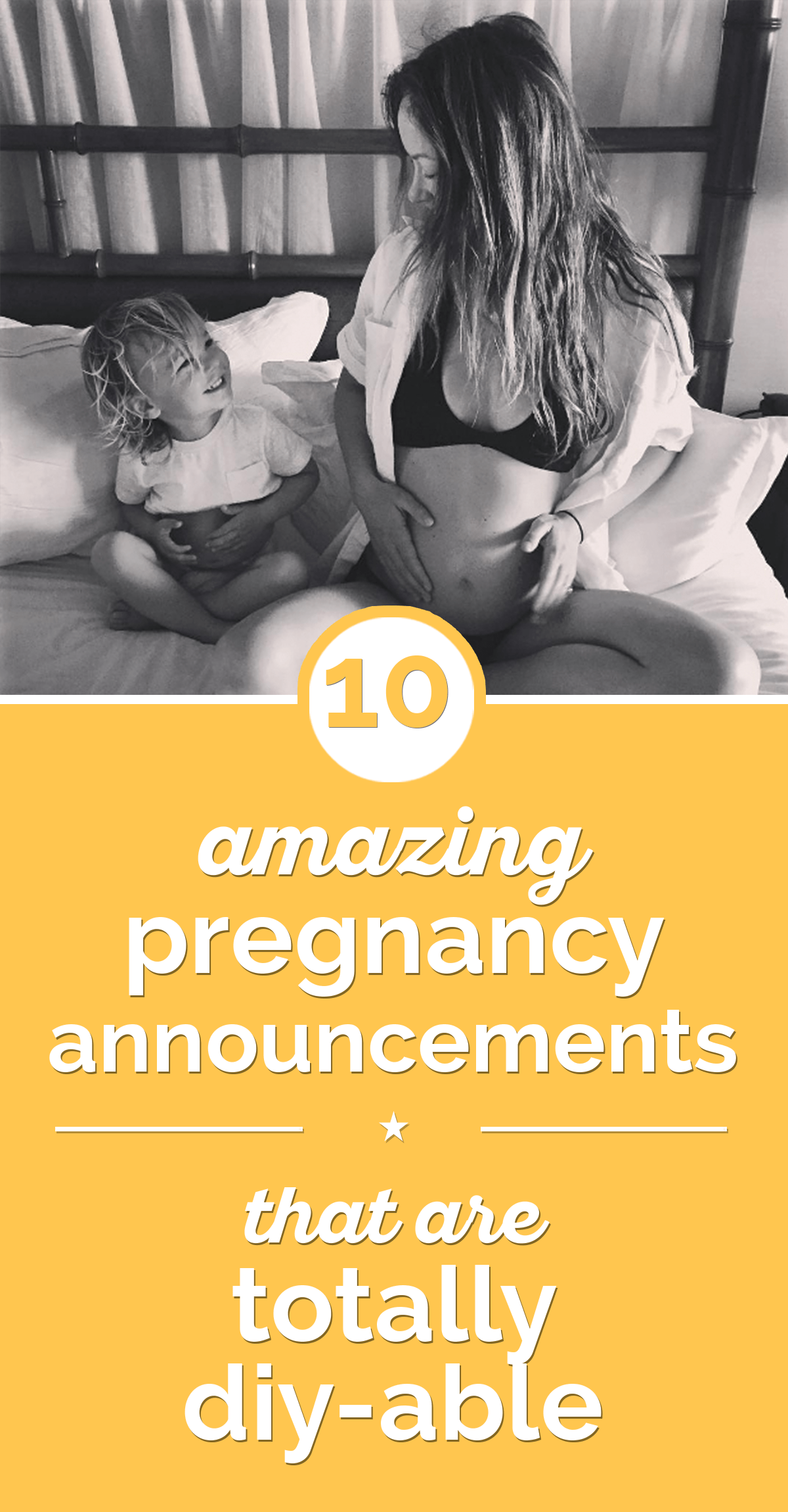 10 Amazing DIY Pregnancy Announcements thegoodstuff