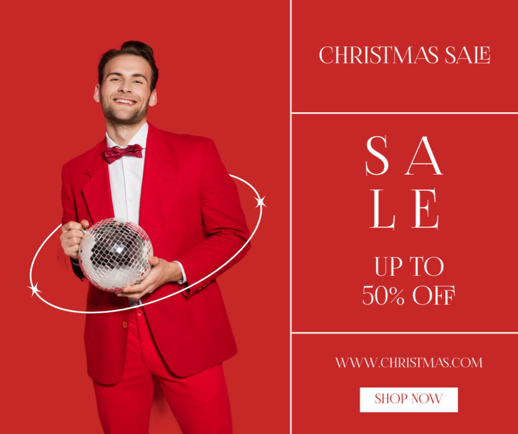 Christmas offers Online Facebook Post Template VistaCreate