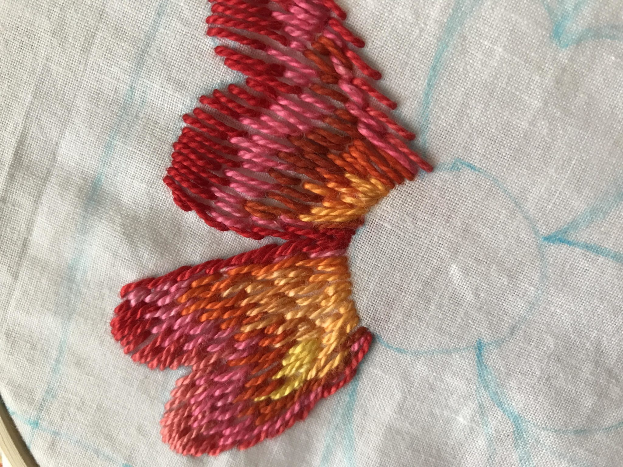 Long and Short Stitch Create Whimsy