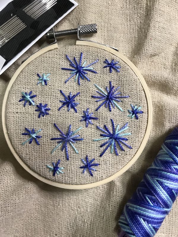 Star Stitch Embroidery How To Tutorial with Video Create Whimsy