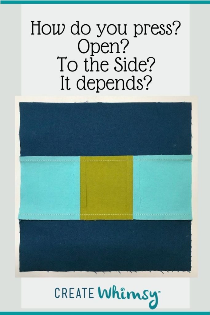 Pressing Seams in Quilting Create Whimsy