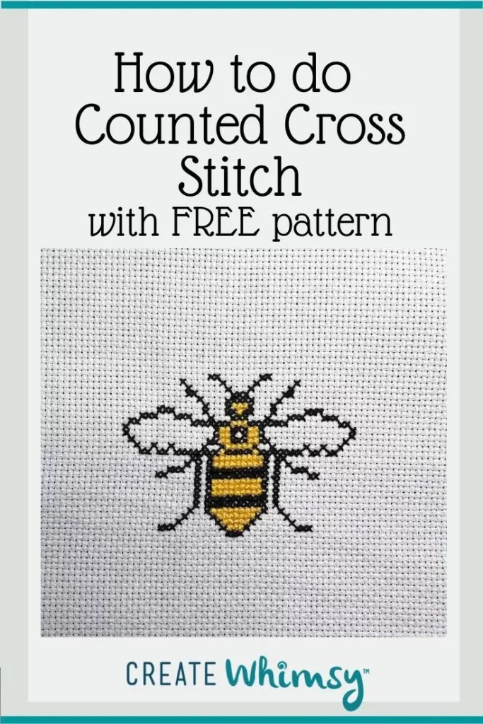 How to do Counted Cross Stitch Tutorial for Beginners Create Whimsy