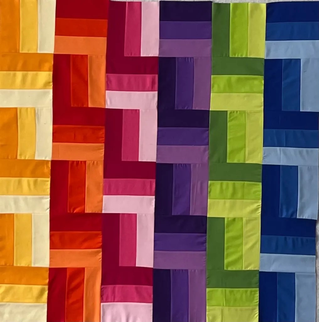 Rail Fence Quilt Pattern and Tutorial, Perfect for Beginners Create