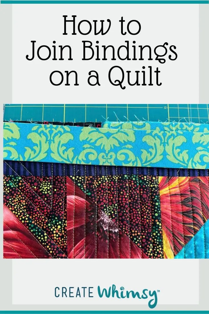 How to Join Binding on a Quilt No Bulk Tutorial Create Whimsy