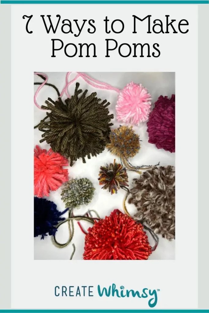 How to Make Pom Poms with Yarn 8 Different Ways Create Whimsy