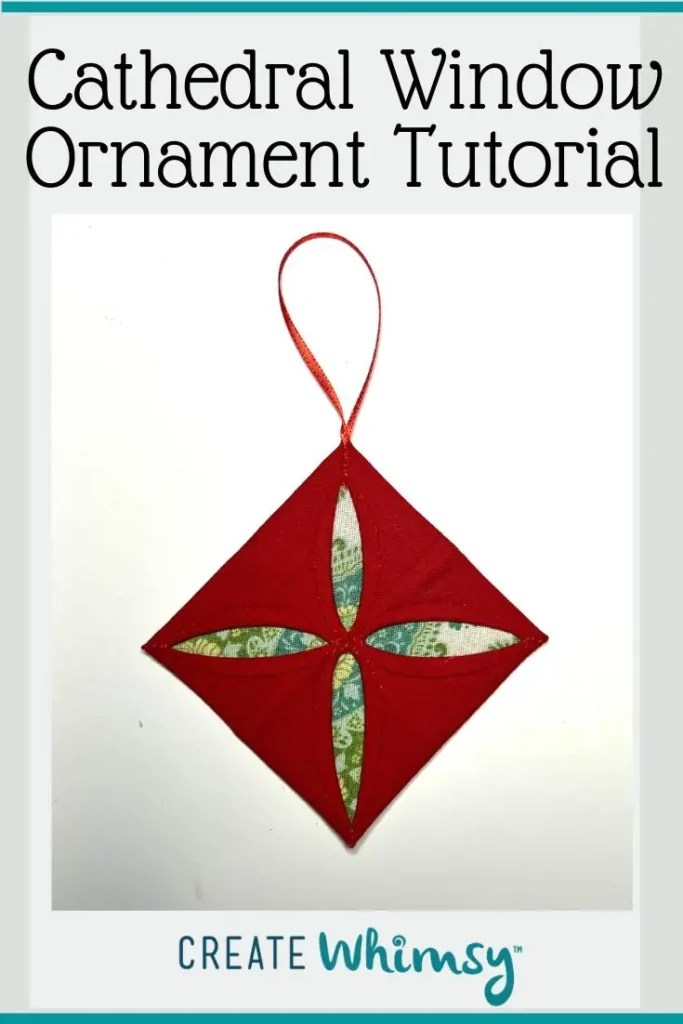 How to Make a Cathedral Window Tree Ornament Create Whimsy