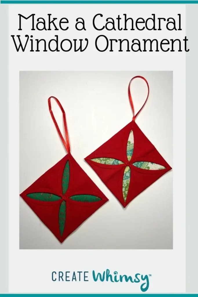How to Make a Cathedral Window Tree Ornament Create Whimsy