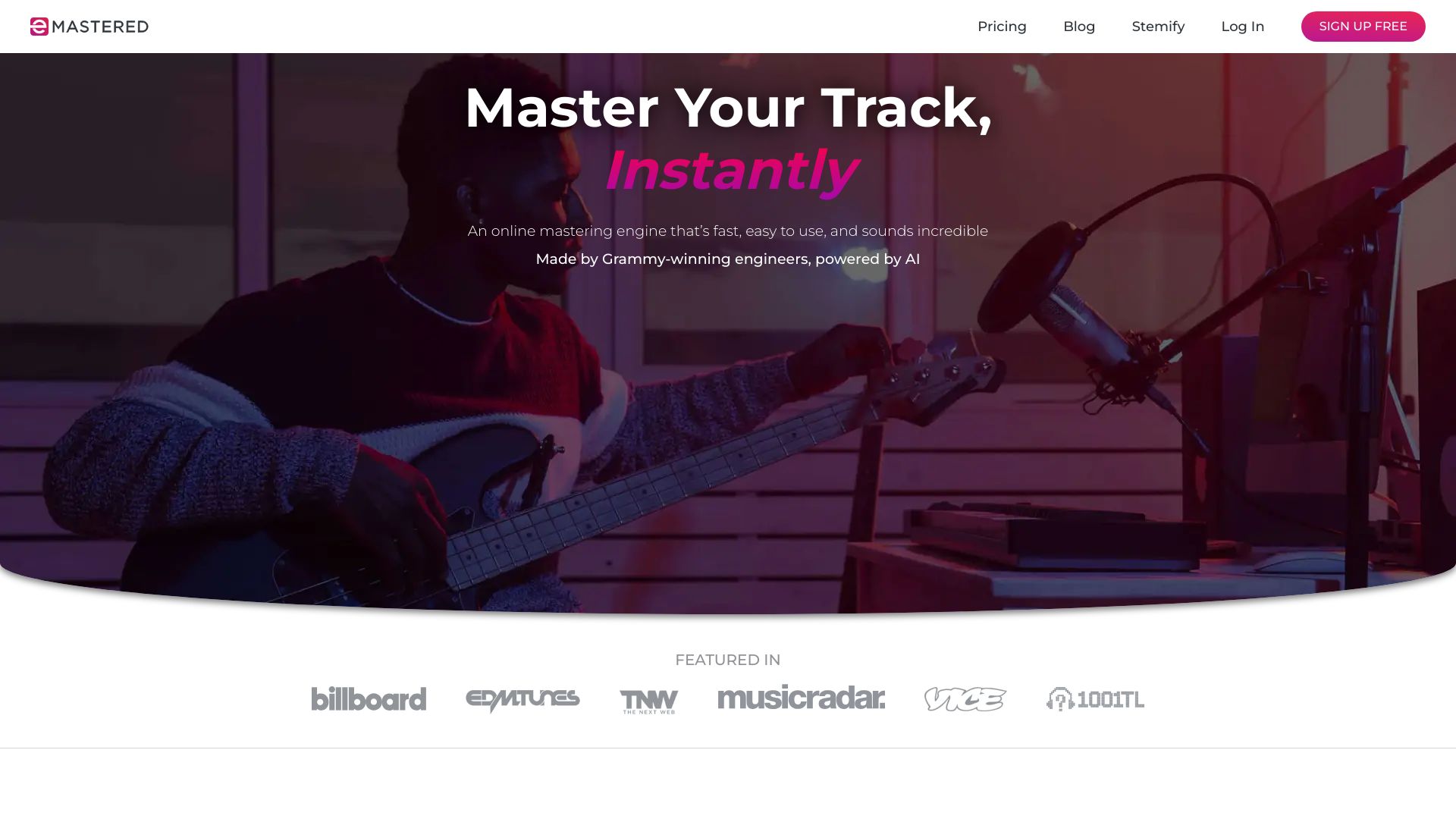 AIPowered Online Audio Mastering Service eMastered Creati.ai