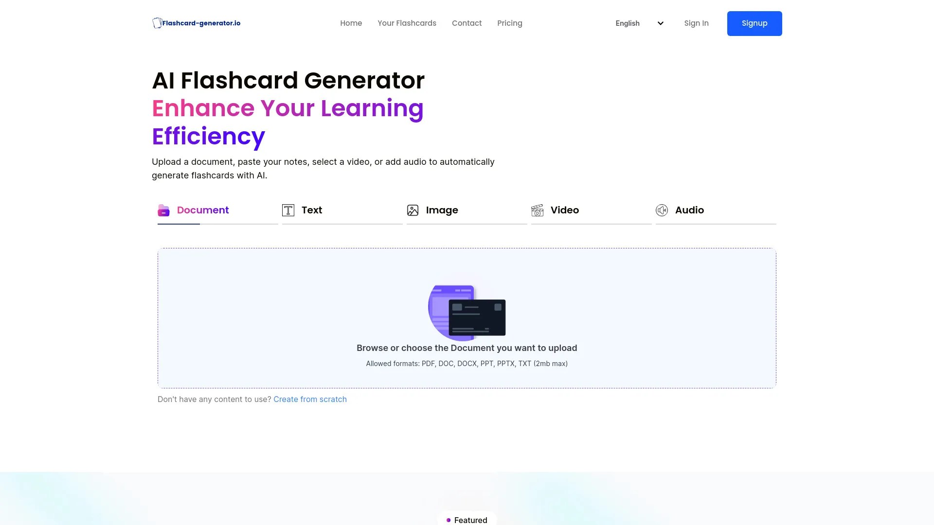 Effortless Flashcard Creation with AI Technology | Creati.ai