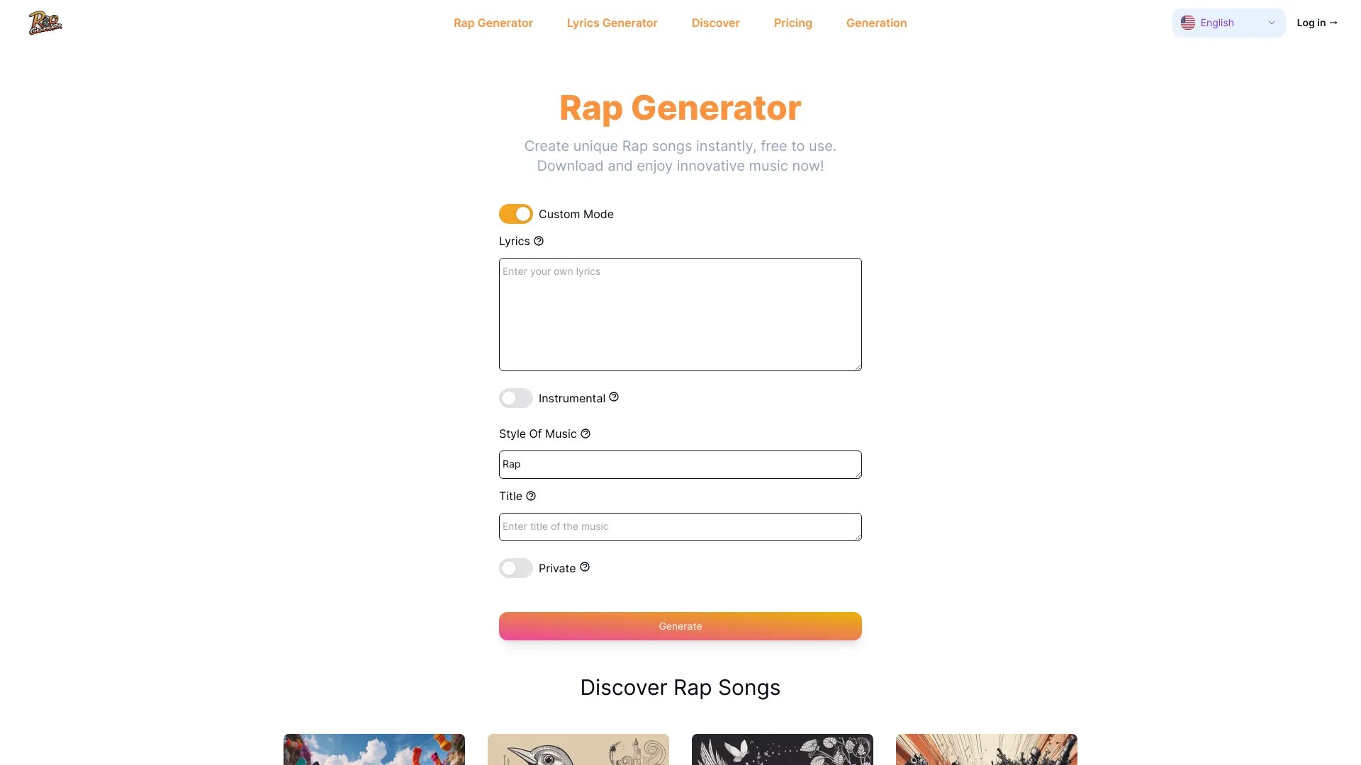AI Rap Generator Create Unique Rap Songs Instantly Creati.ai