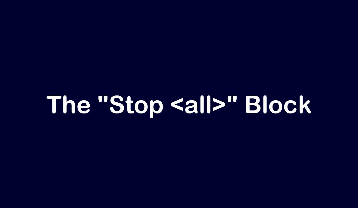 The "Stop ( )" Block CreatiCode Scratch