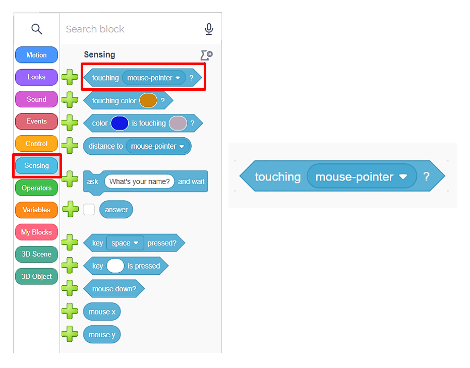 The "Touching ( )" Block CreatiCode Scratch