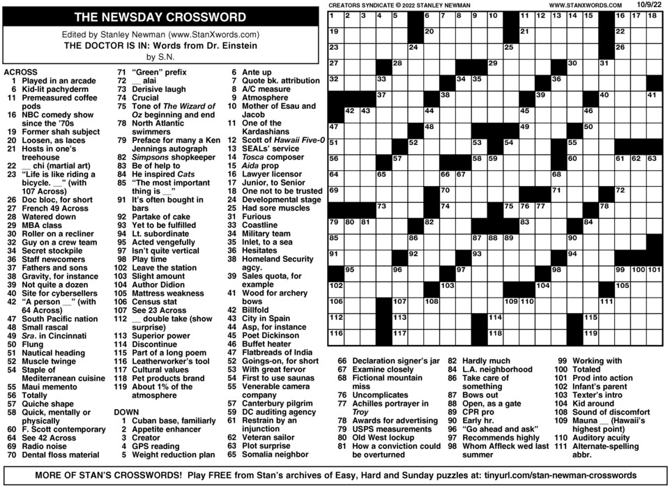 Newsday Crossword Sunday | Creators Syndicate