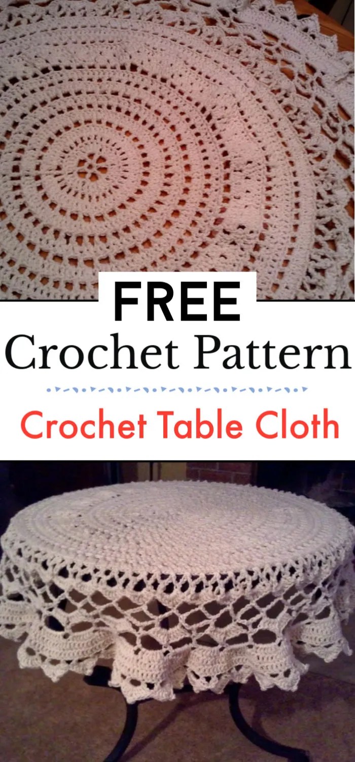 07 Crochet Table Cover Pattern Crochet with Patterns