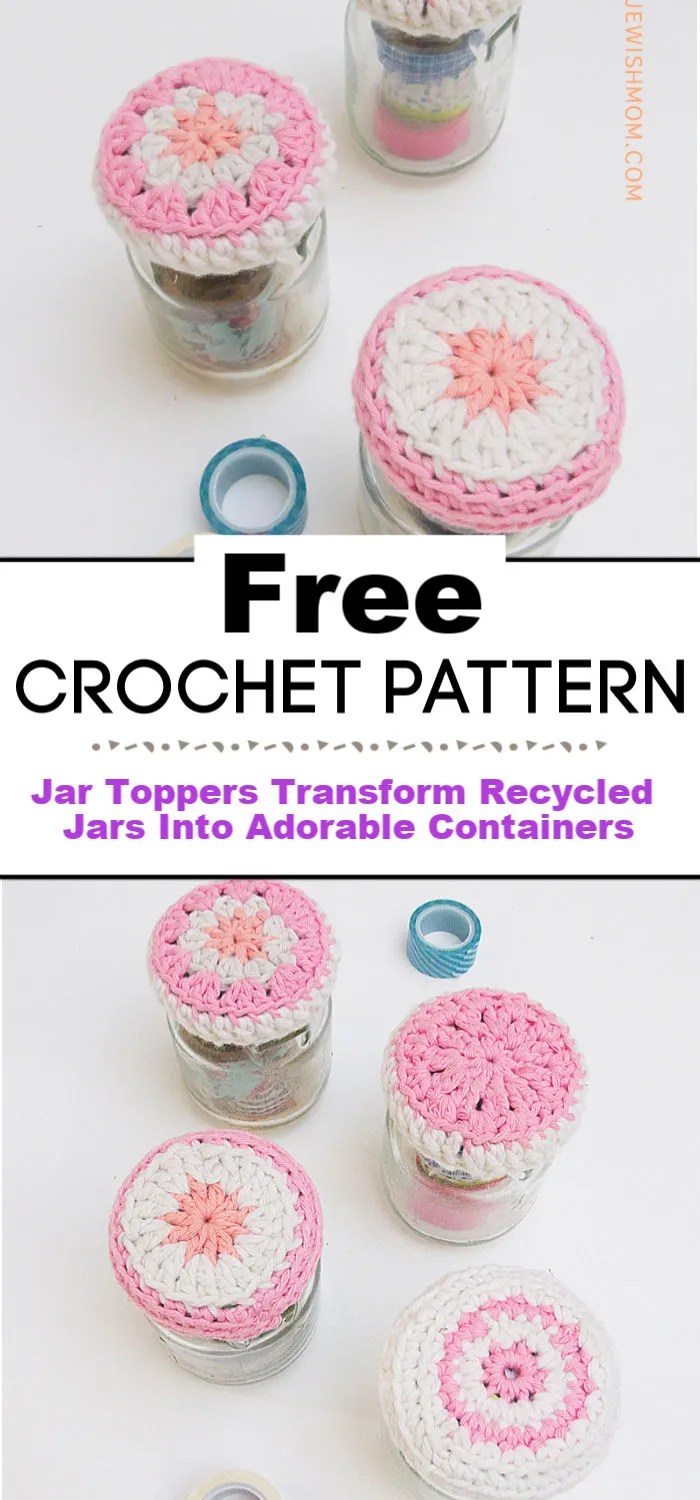 10 Crochet Mason Jar Toppers Crochet with Patterns