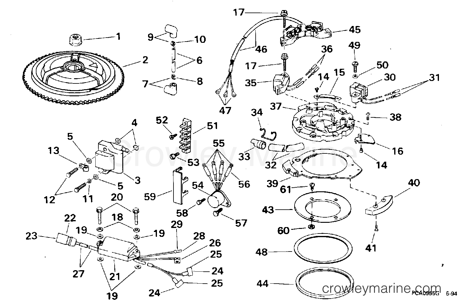 IGNITION - 1995 Evinrude Outboards 25 E25TELEOR | Crowley Marine