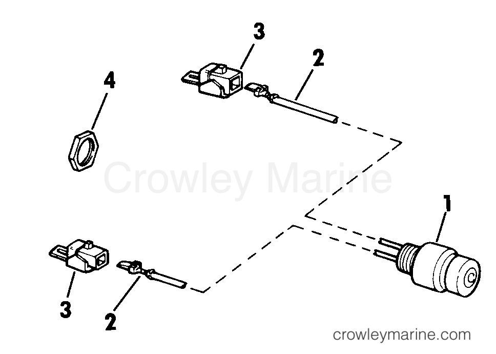 SHORTING SWITCH 1974 Outboard 9.9 10424S Crowley Marine