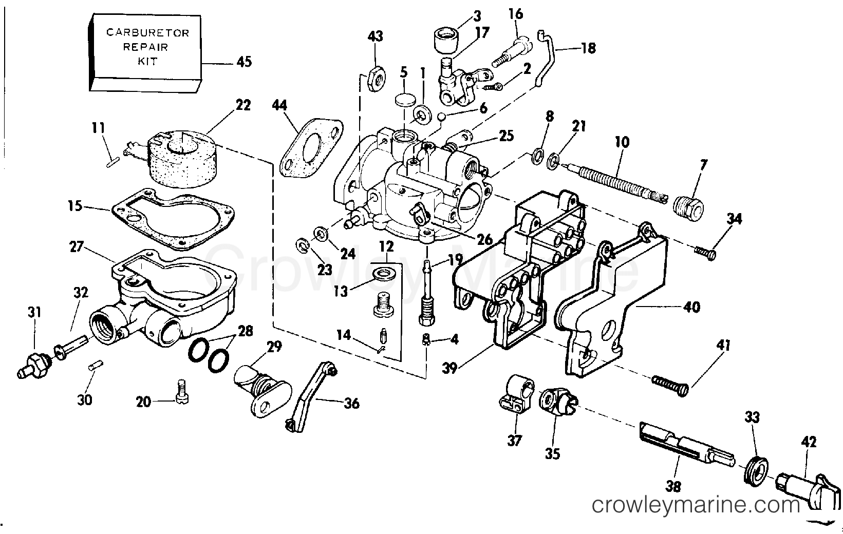 CARBURETOR - 1991 Evinrude Outboards 3 E3REIA | Crowley Marine