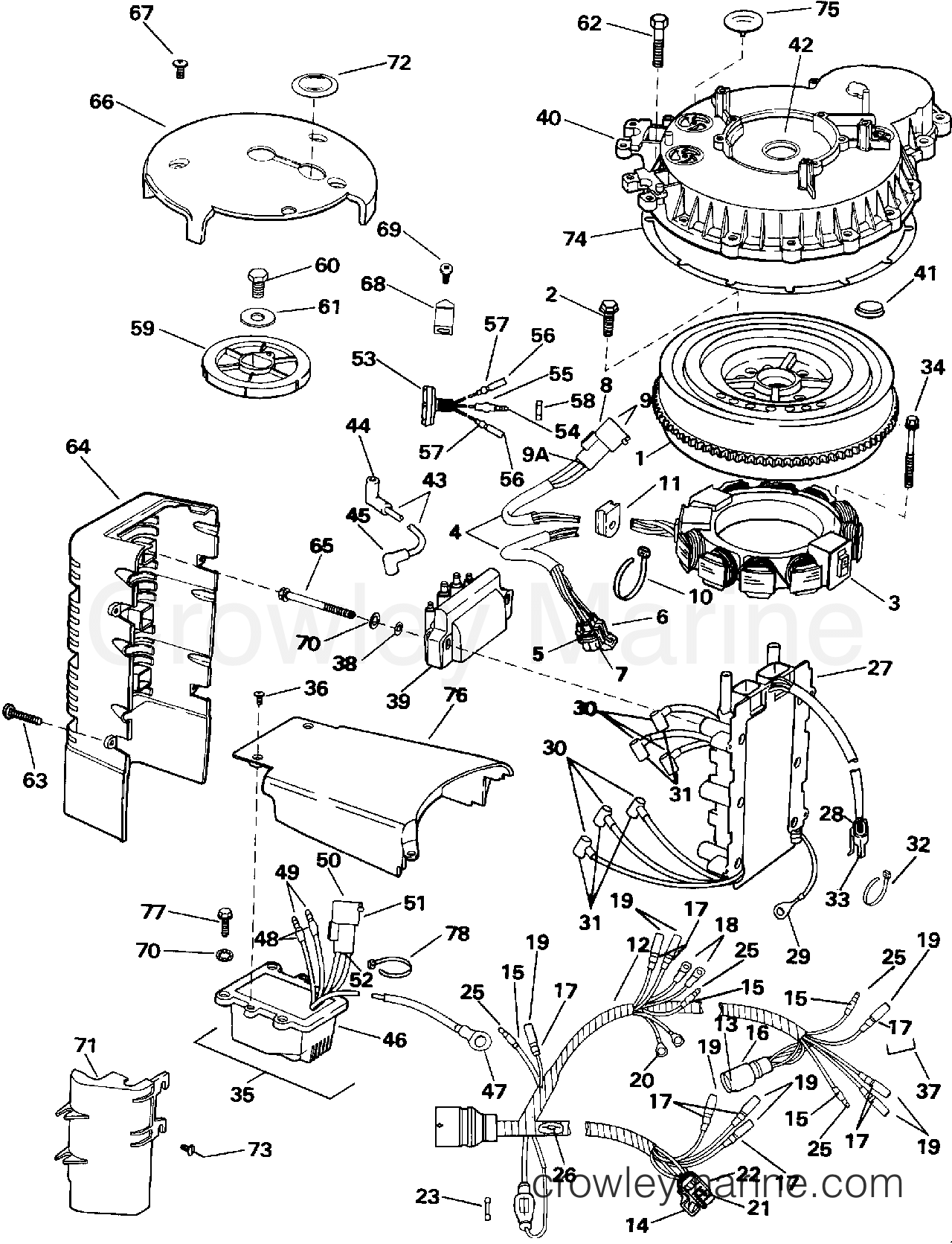 IGNITION SYSTEM - 1991 Outboard 175 E175GLEIS | Crowley Marine