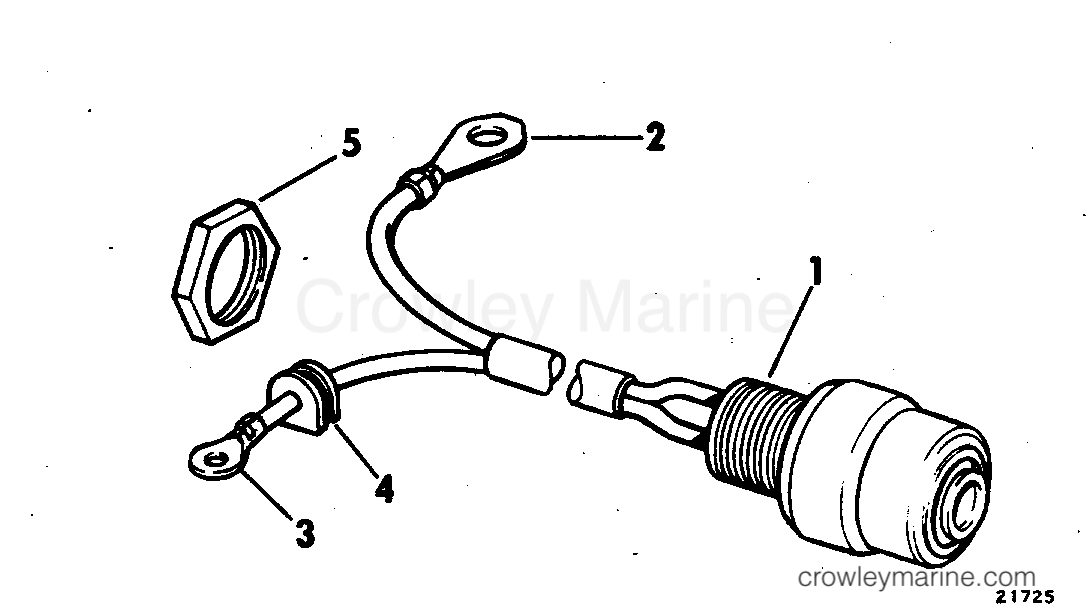 SHORTING SWITCH 1972 Outboard 50 50ES72C Crowley Marine