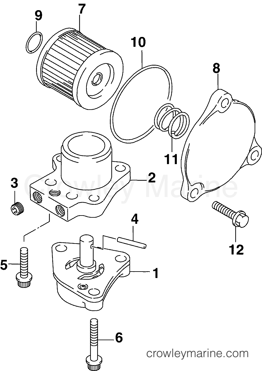 OIL PUMP 2006 Outboard 10 J10EL4SDA Crowley Marine