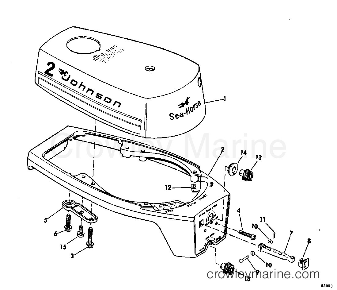 MOTOR COVER 1979 Outboard 2 2R79A Crowley Marine