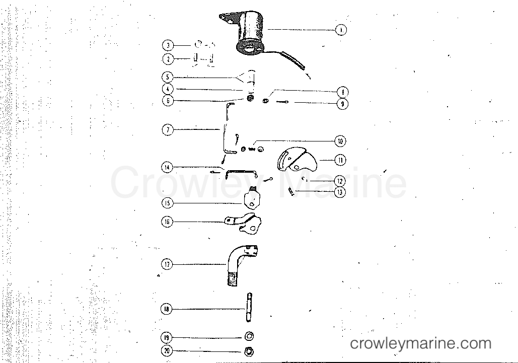 CARBURETOR LINKAGE AND ELECTRIC CHOKE SOLENOID All Years Outboard