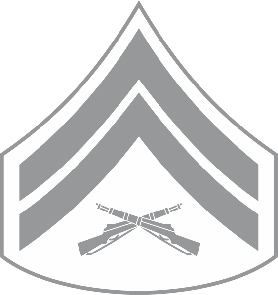 USMC Enlisted Ranks for Crystal Etching & Colorfill Crystal Central