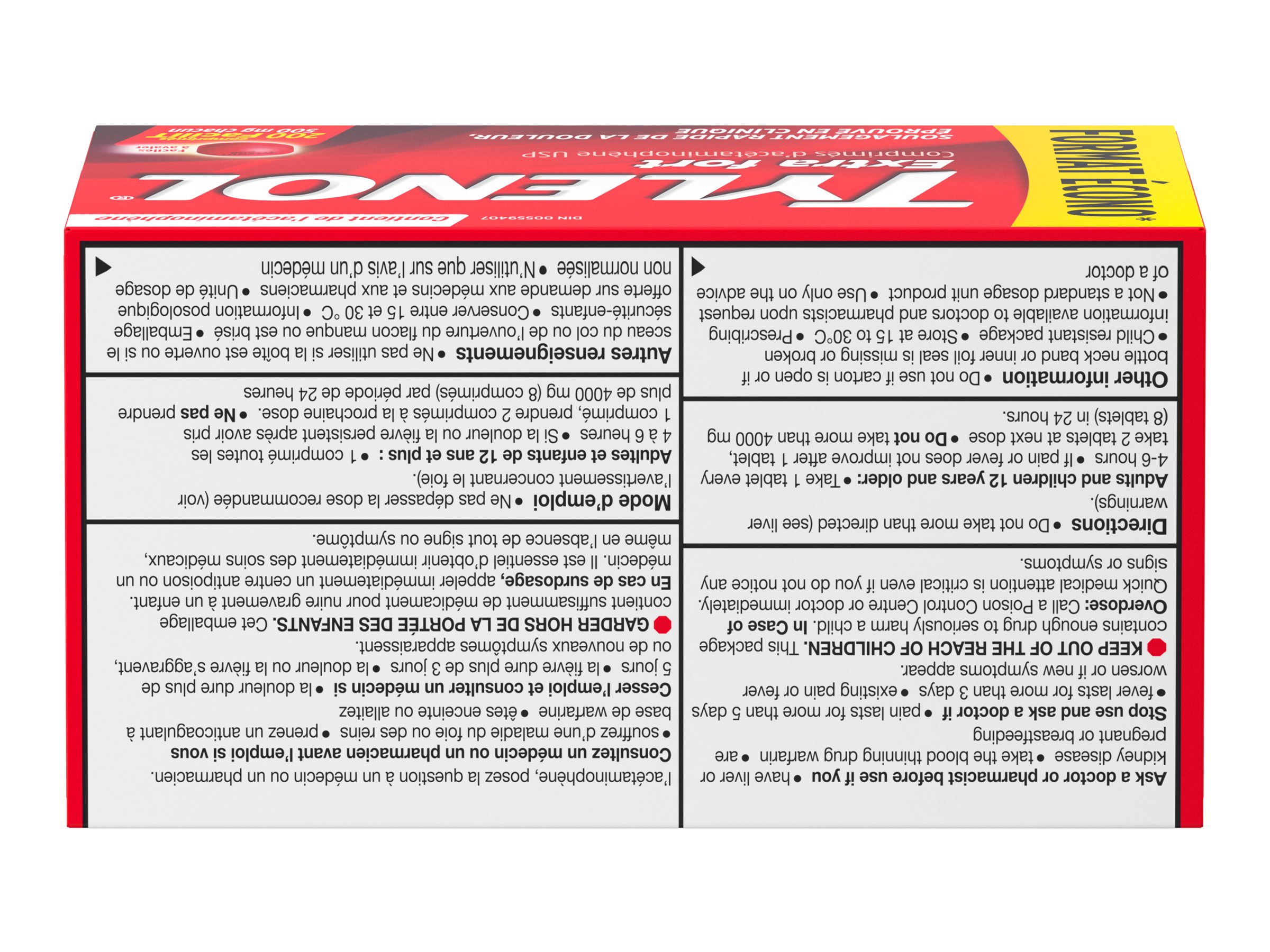 Tylenol Extra Strength Acetaminophen eZ Tabs 500mg 200's